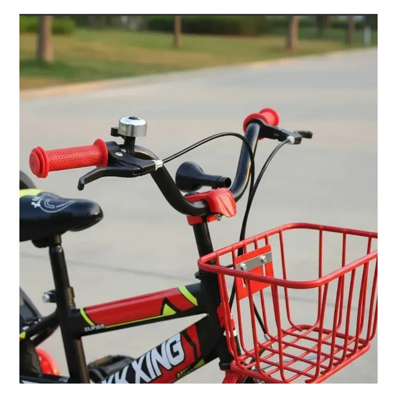 Bicicleta Infantil Con Canasta Y Pito Rin 12 Rojo Bc01-rj Rojo