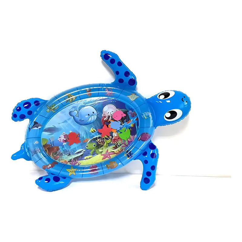Colchoneta Tapete Inflable Agua Bebé Estimulación Grande 889 Color Azul