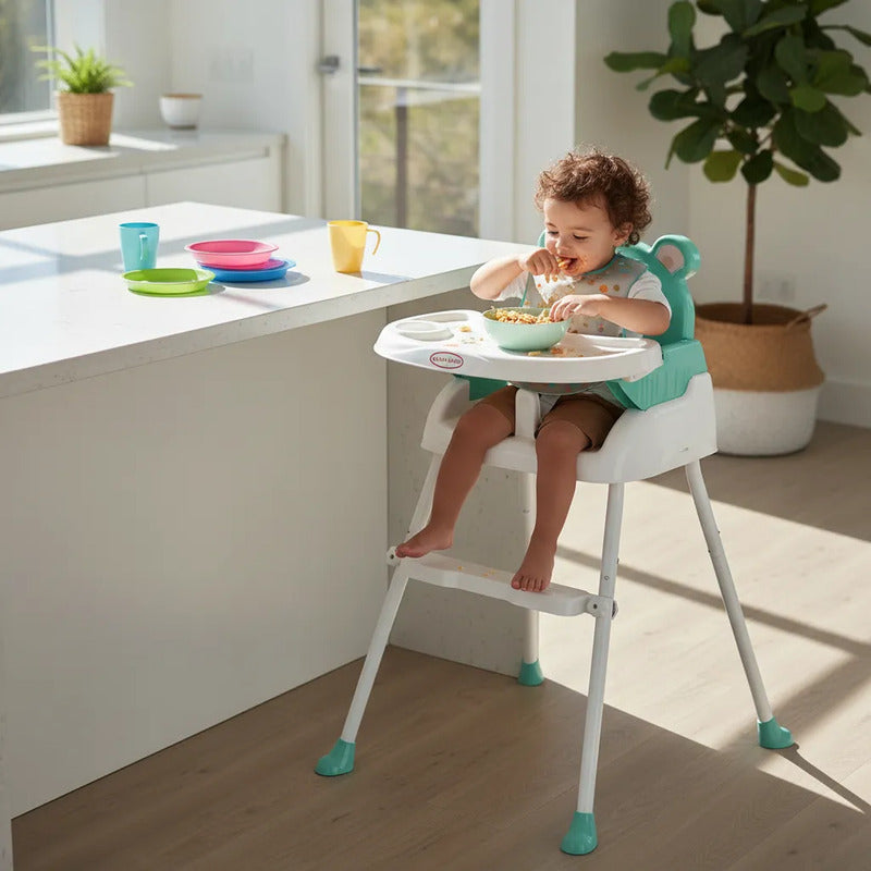 Silla Comedor Para Bebe Portátil Niños 4 En 1