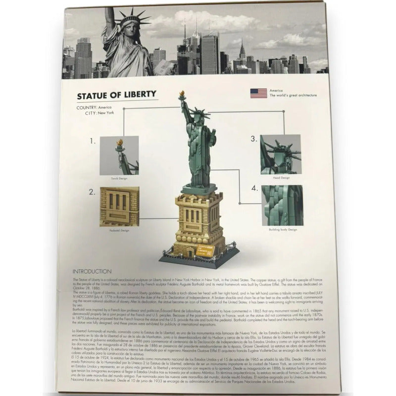 Bloques Fichas Armatodo Juguete Estatua De La Libertad 1577 Estatua De La Libertad