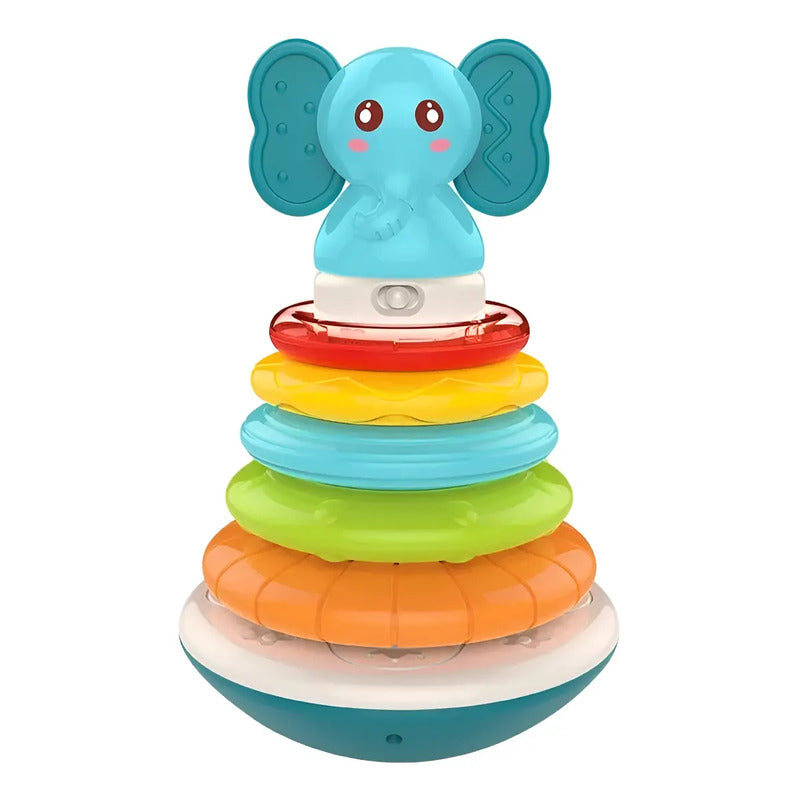 Juguete Apilable Didactico Para Bebés Musical Y Luces Color Multicolor