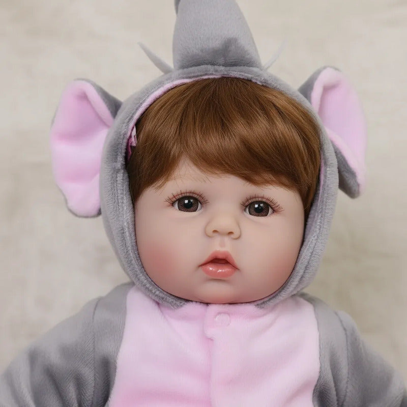 Bebe Aspecto Realista Niño Elefante + Accesorios 638