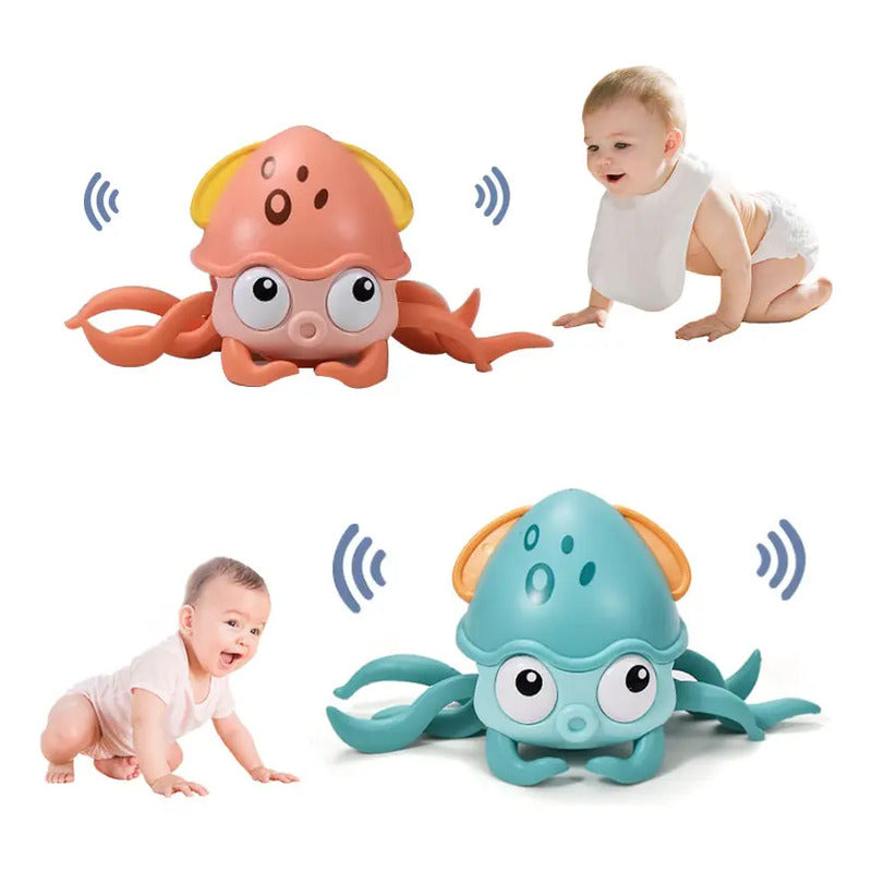 Juguete Interactivo De Pulpo Eléctrico Con Música Y Luces