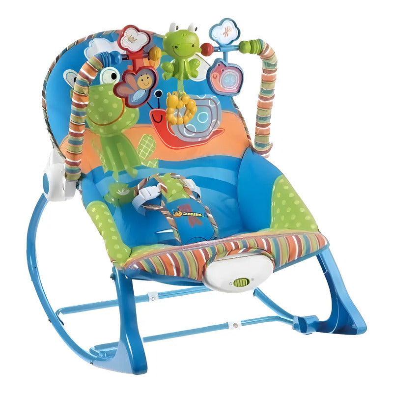 Silla Mecedora Vibradora Baby Roker Rana Reclinable Bebé 0-18kg