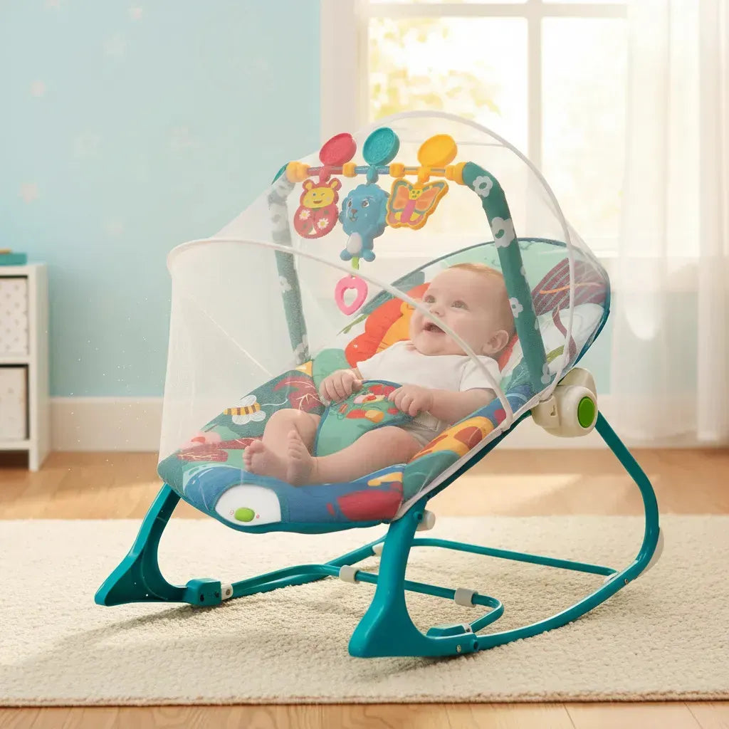 Silla Mecedora Leon Azul  (Liquidación por Empaque)