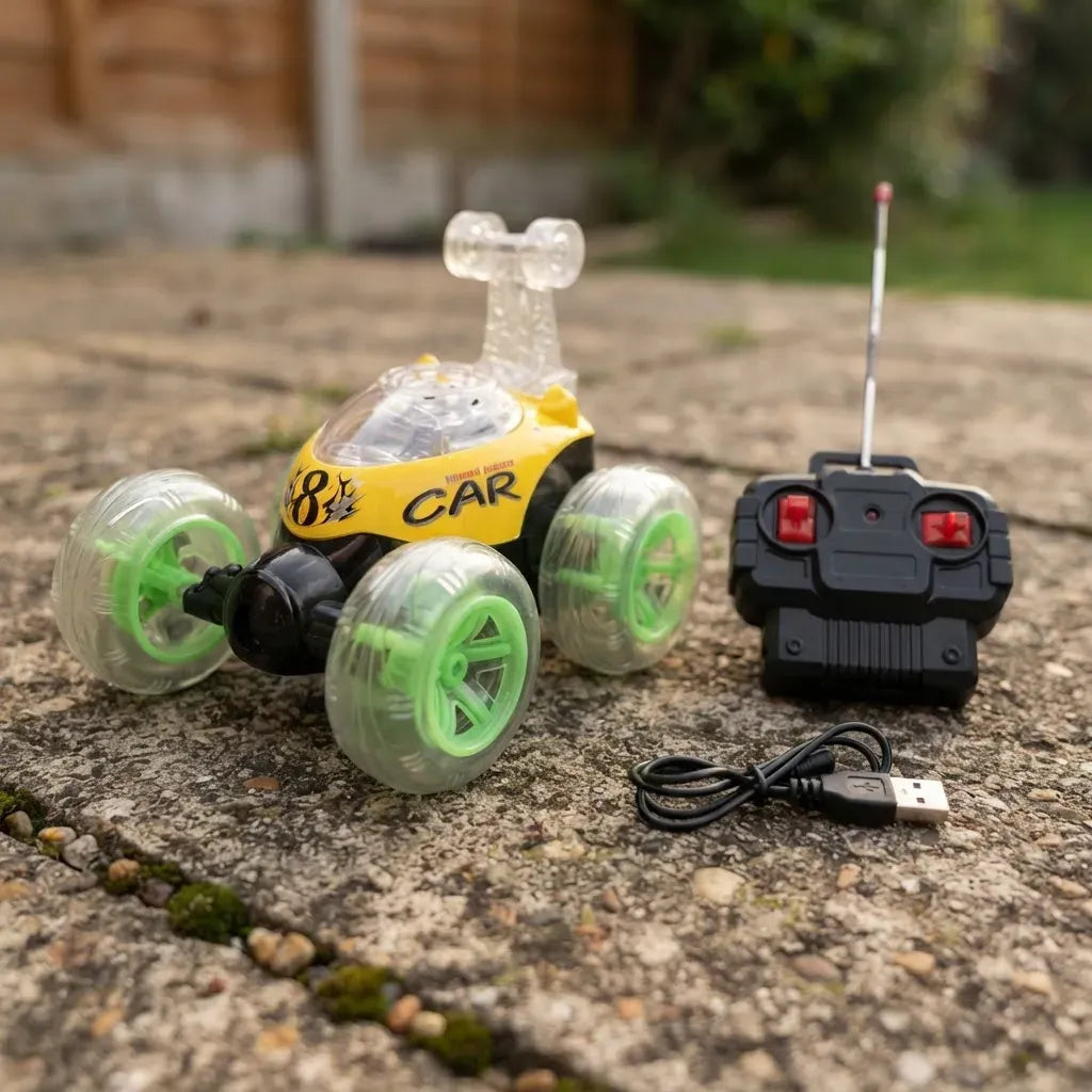 Carro Loco Recargable Control Remoto Acrobacias 360 Juguete