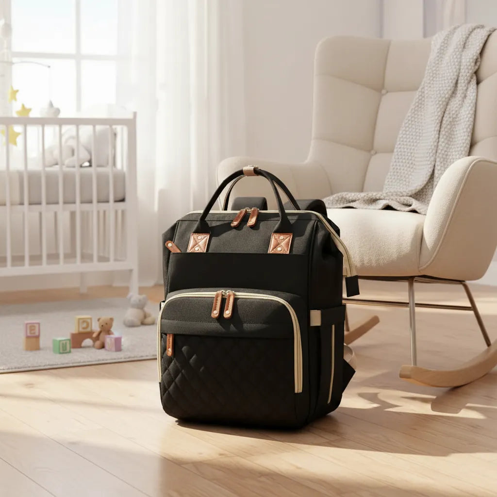 Bolso Pañalera Morral Moderno De Bebe