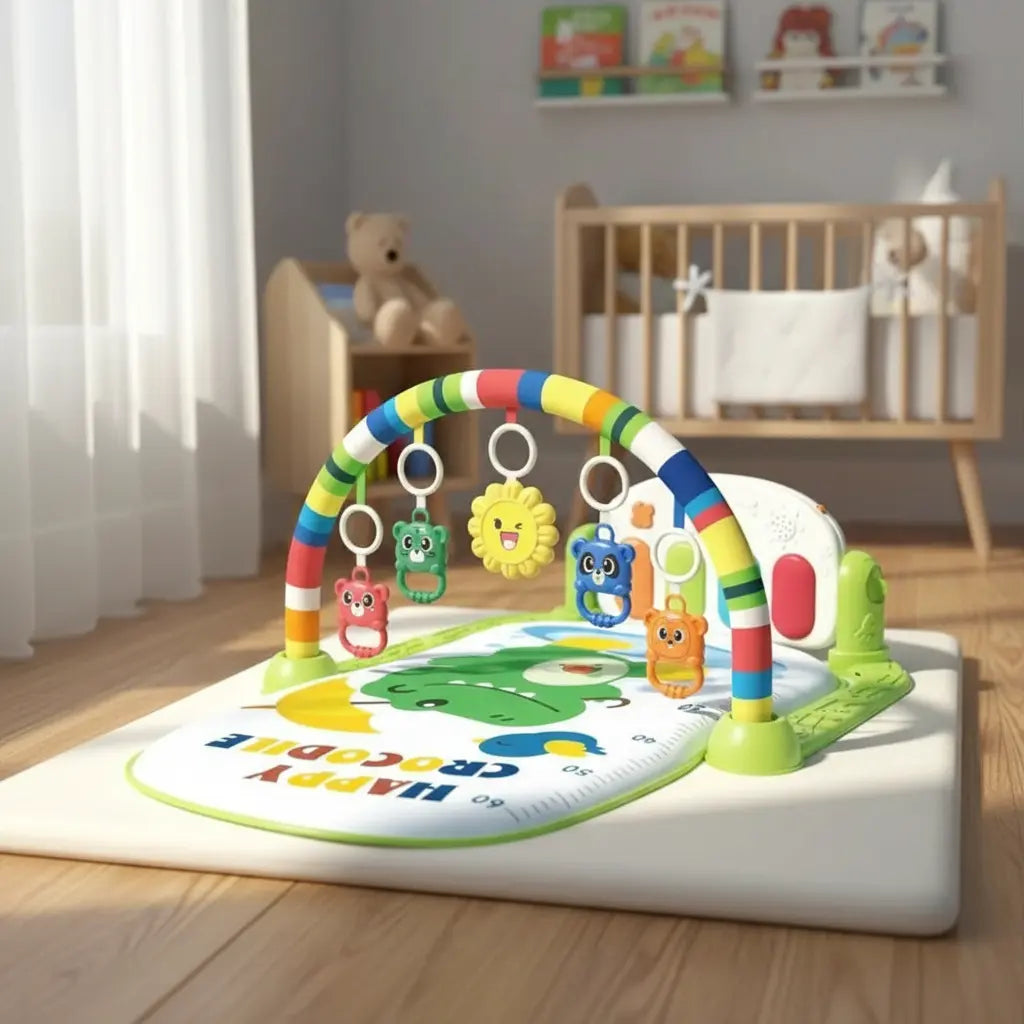 Gimnasio Didactico Juego Bebe Tapete Piano Musical Dr14