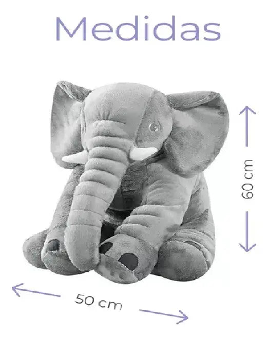 Peluche Elefante Bebe Almohada Gigante 60 Cm