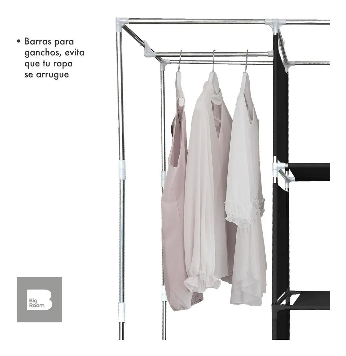 Closet Ropero Armable 3 Puertas Organizador Portatil