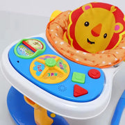 Caminador 4 En 1 Comedor Bebe Andadera Didactico Nino Nina Color Azul