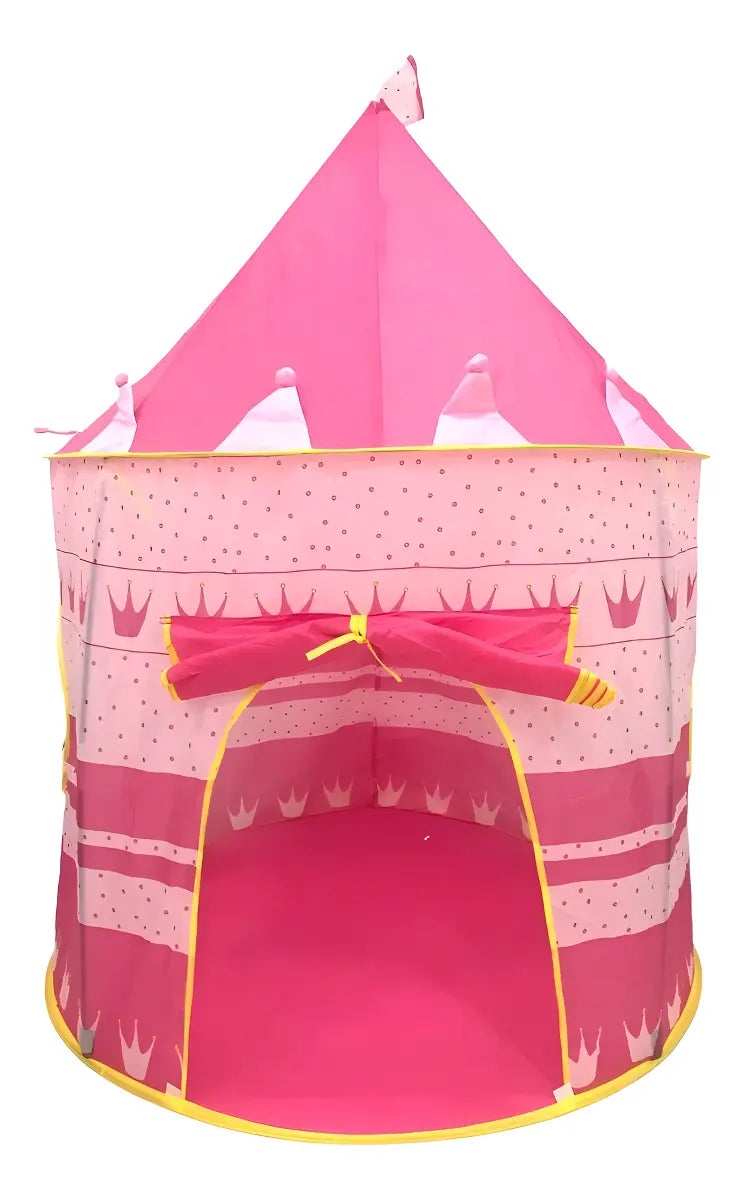 Carpa Castillo Infantil Planet Home Rosada Plegable Interior Exterior