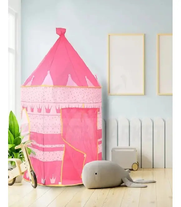 Carpa Castillo Infantil Planet Home Rosada Plegable Interior Exterior