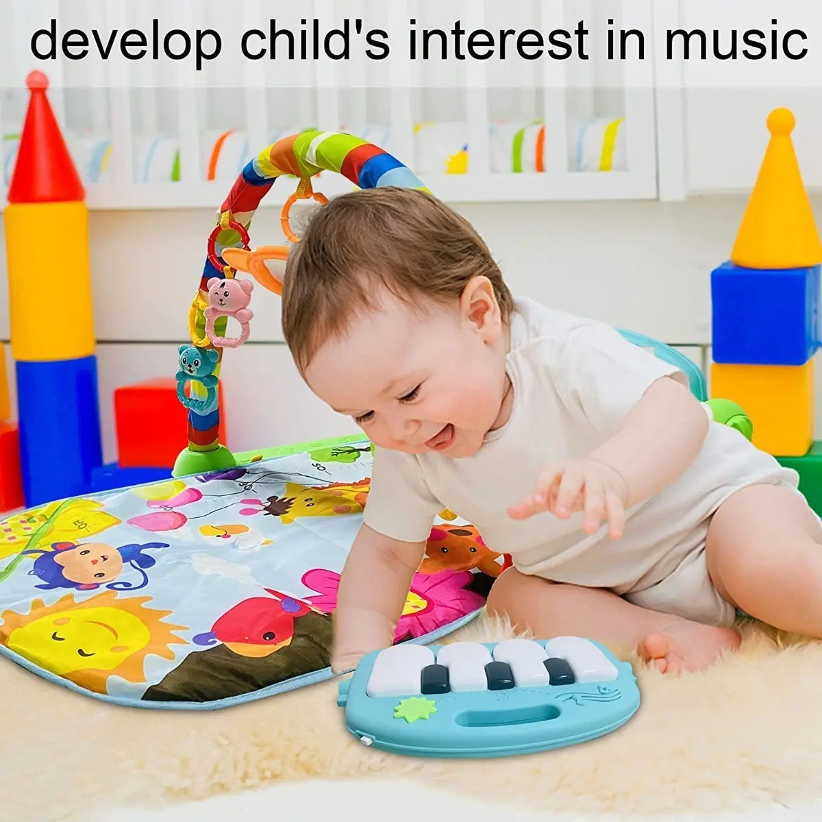 Gimnasio Tapete Para Bebe Piano Musical DY888