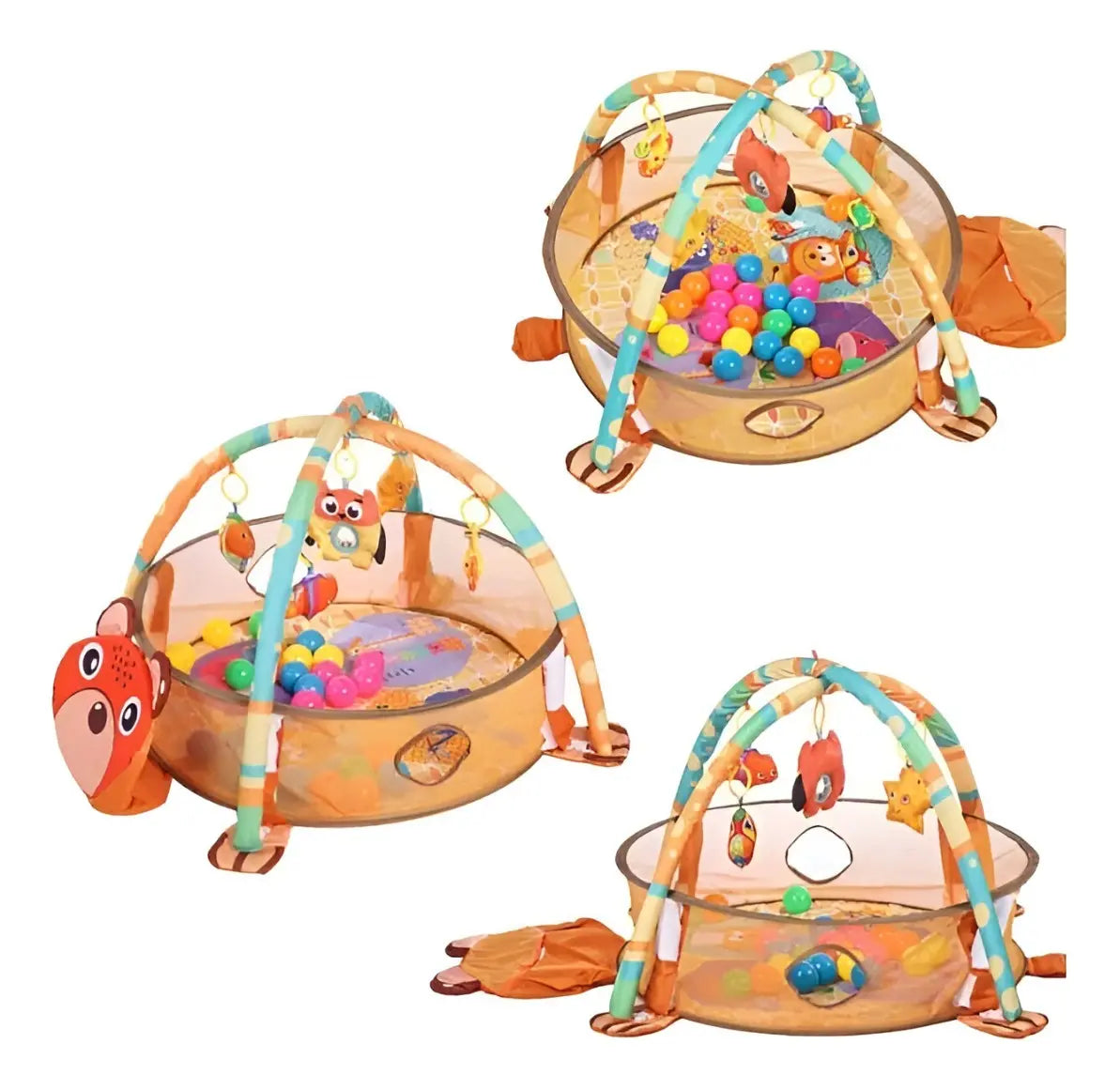 Gimnasio Piscina Pelotas Bebé Infantil Estimulación Oso