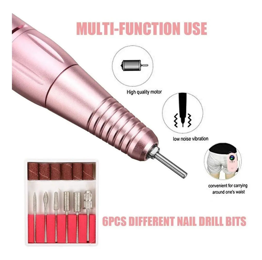 Pulidor De Uñas Recargable Portatil Uñas Acrilicas Gel