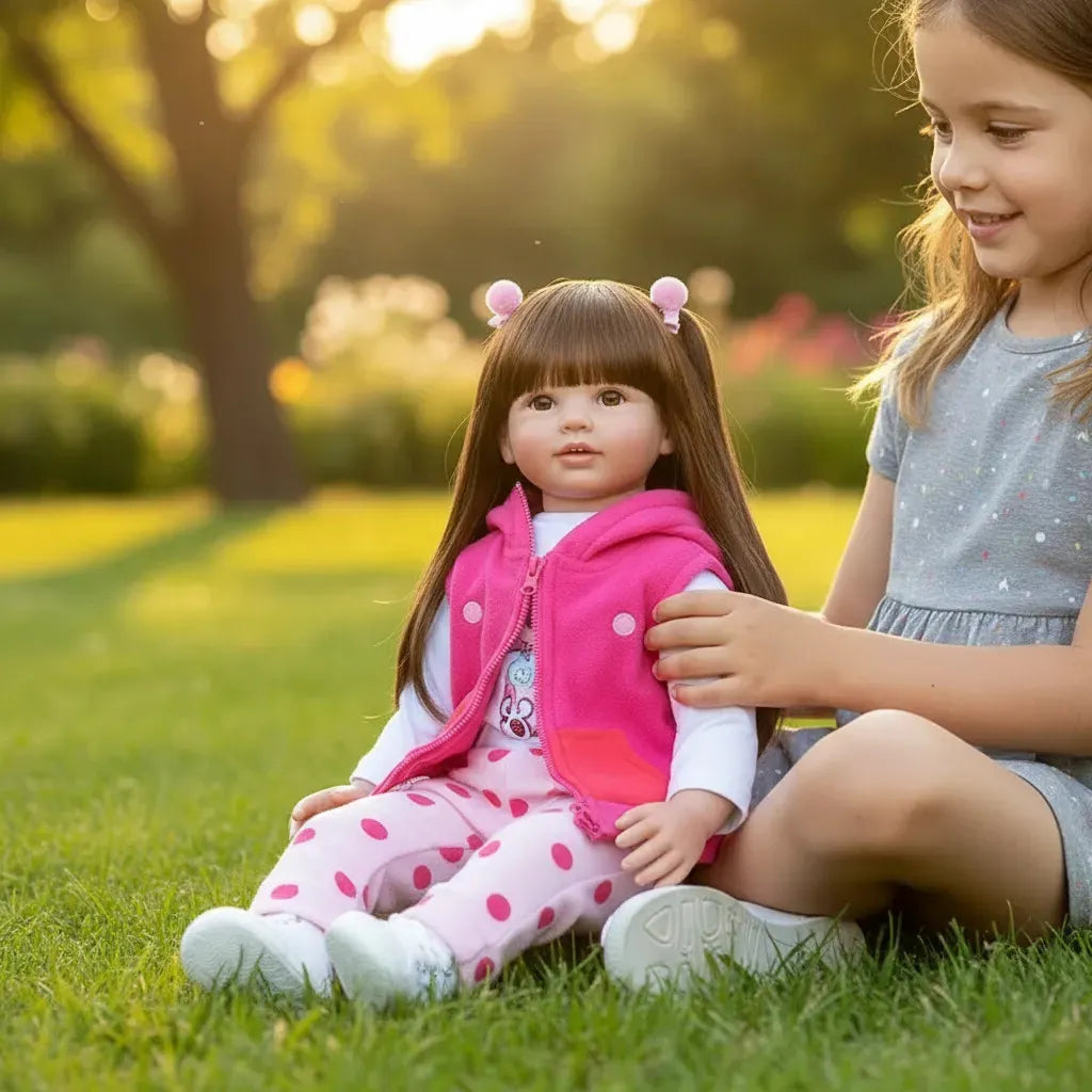 Bebe Aspecto Realista Silicona + Accesorios Jirafa Ggg-22
