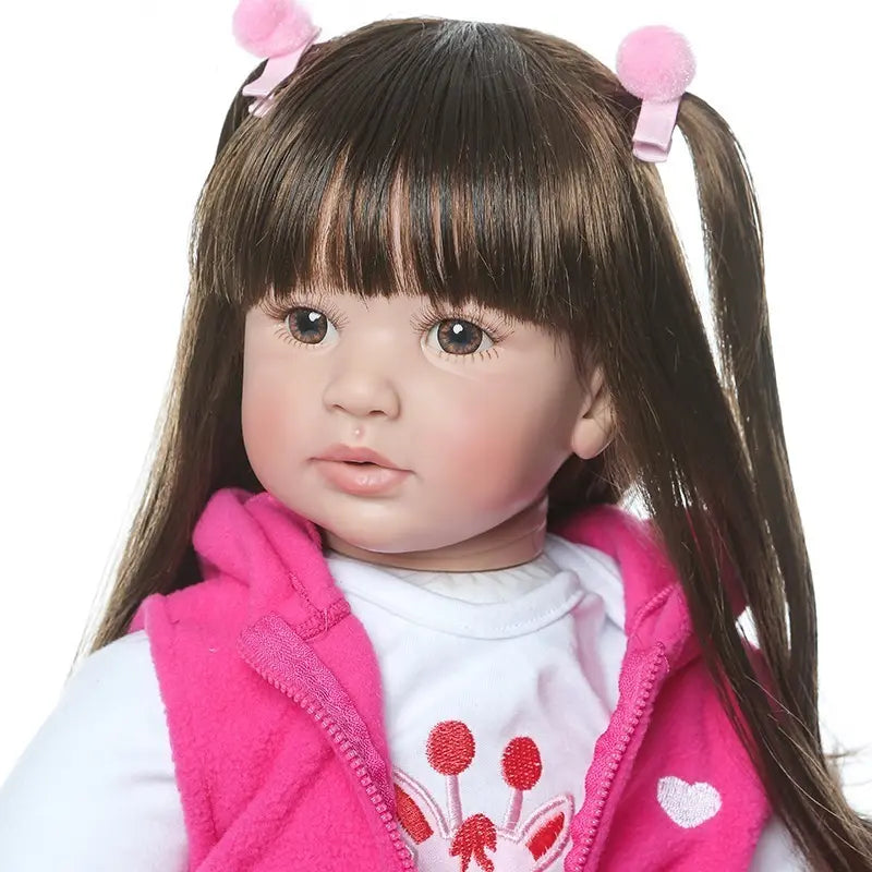 Bebe Aspecto Realista Silicona + Accesorios Jirafa Ggg-22