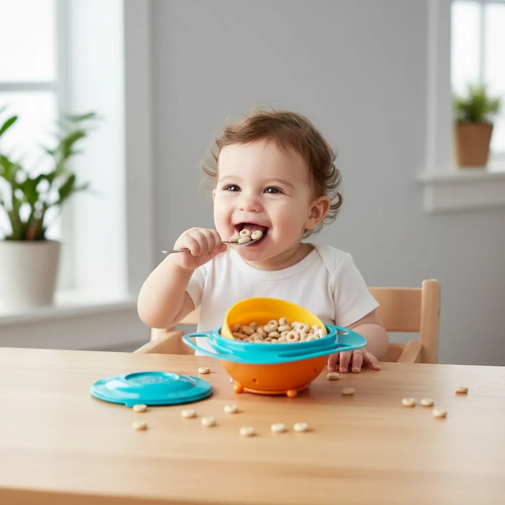 Plato 360 Antiderrame Ovalado Para Bebé