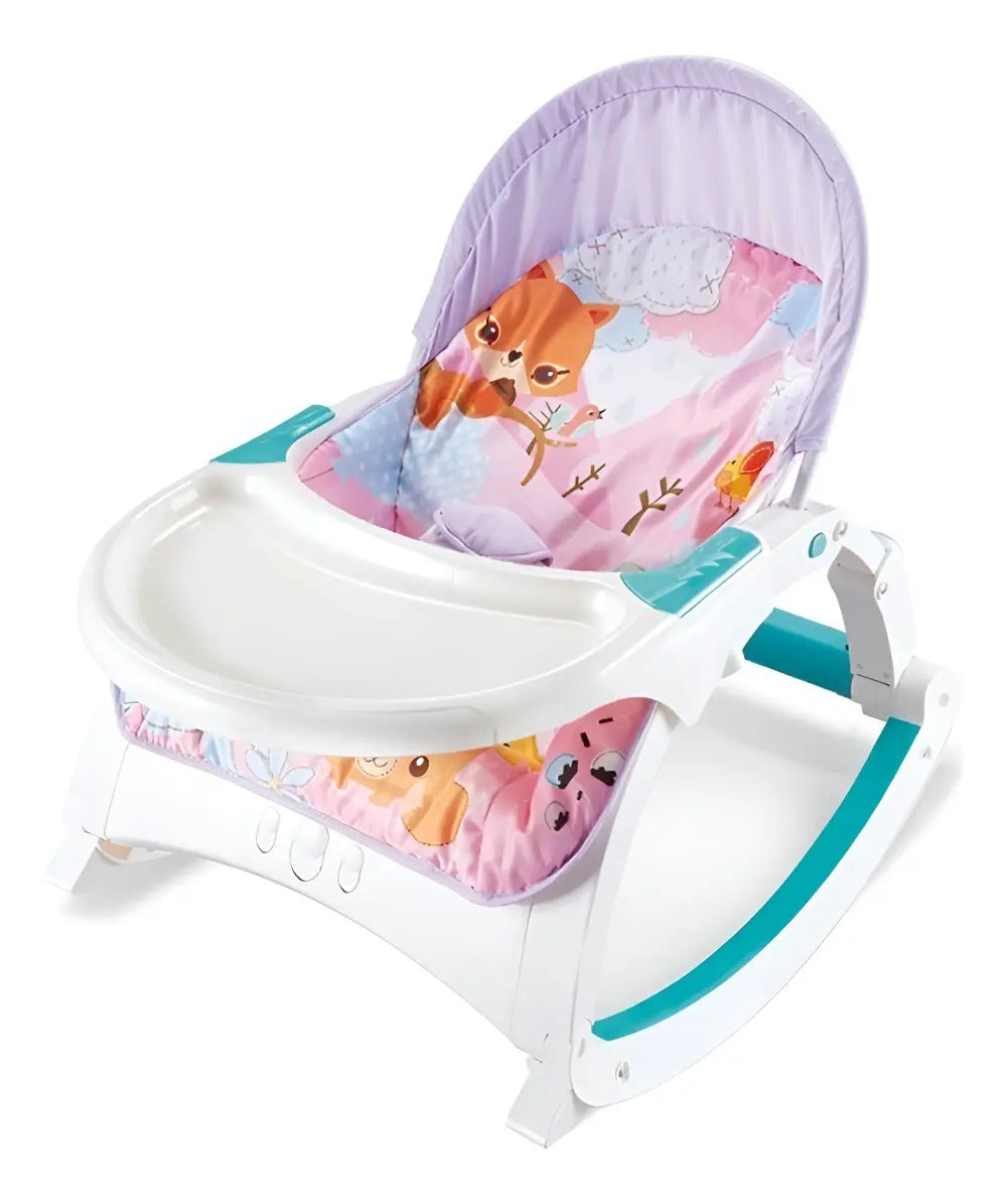 Silla Mecedora Vibradora Crece Conmigo Bebe Con Bandeja 6808CD