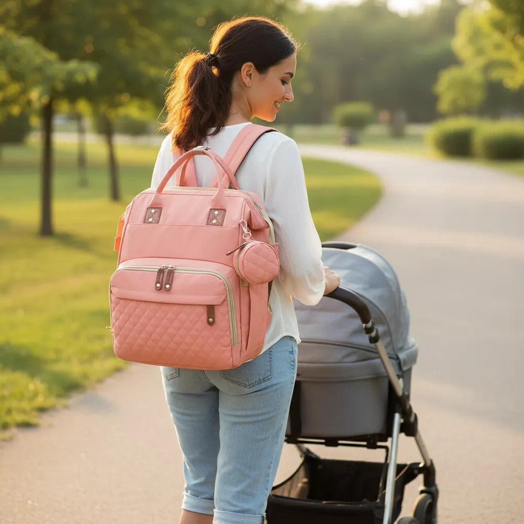 Bolso Pañalera Morral Moderno De Bebe