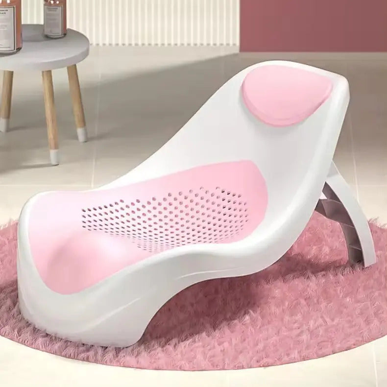 Silla Asiento Bañera Para Bebe De Descanso Silicona Suave