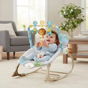 Silla Mecedora Para Bebes  Leon Gris(Liquidación por Empaque)