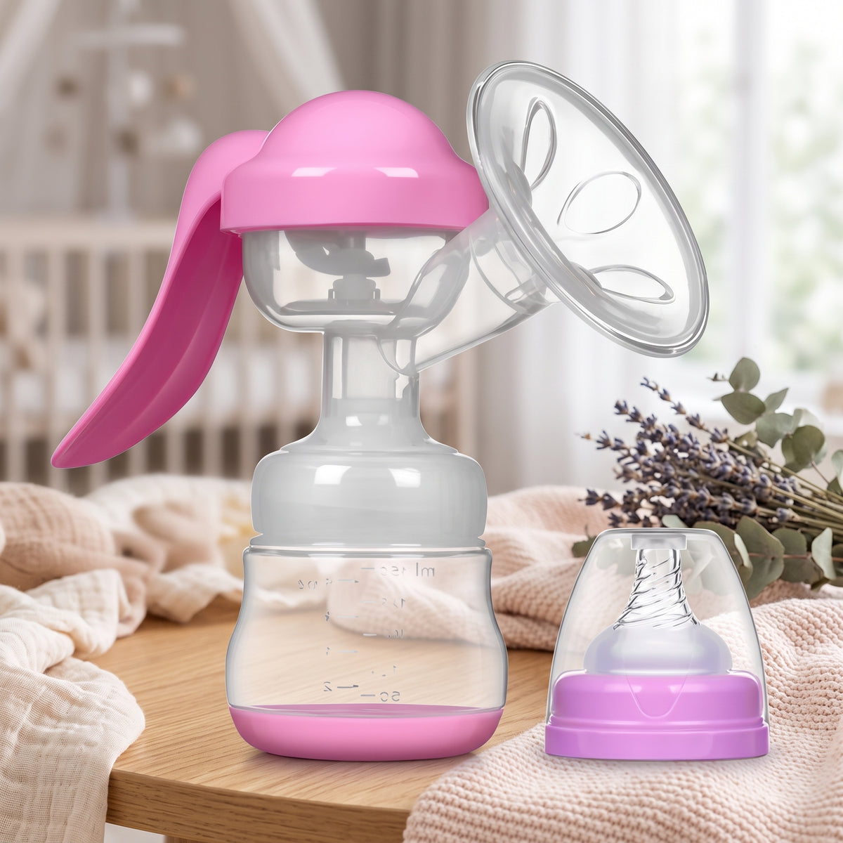 Extractor Manual Leche Materna Rosa Dg-208-rs