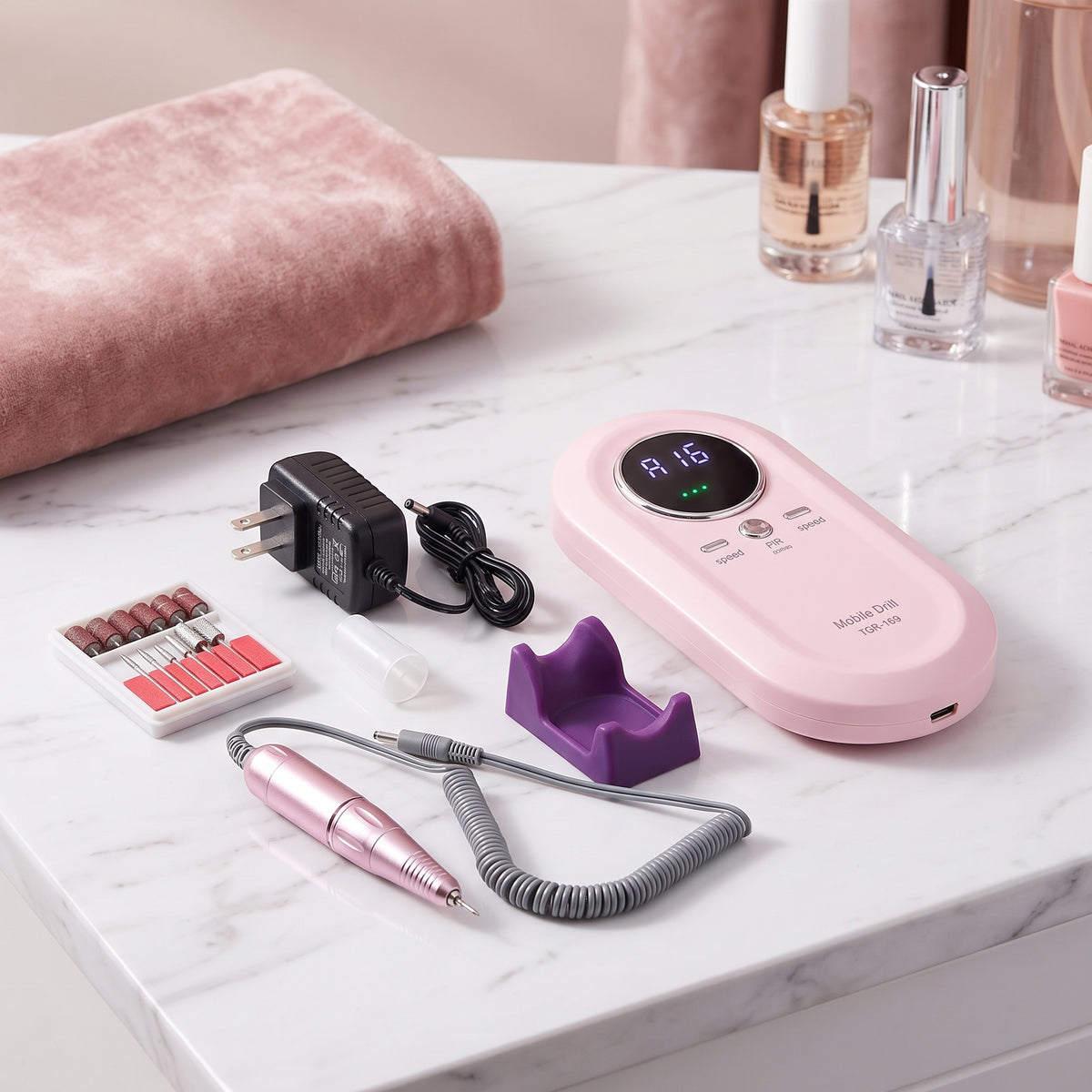 Pulidor De Uñas Recargable Portatil Uñas Acrilicas Gel