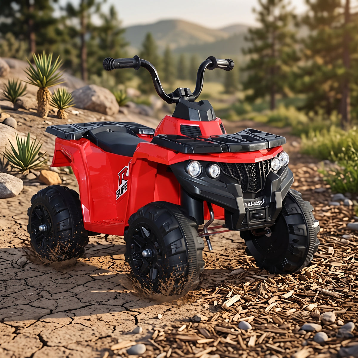 Moto Carro Recargable Electrica Niños Color Rojo 6v