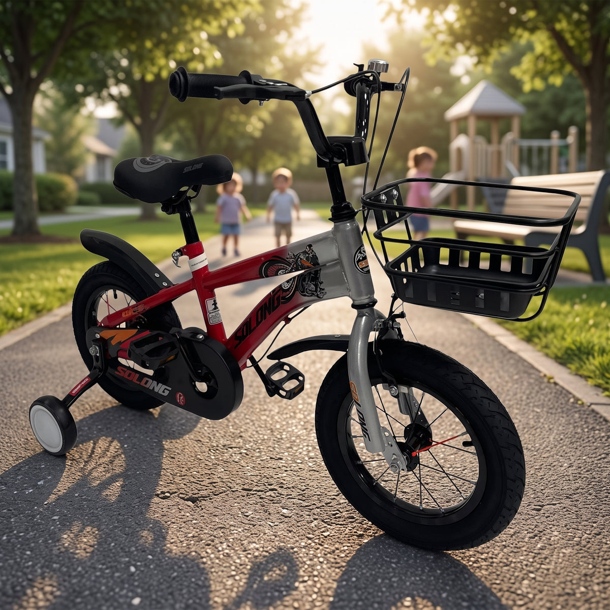 Bicicleta Niños Rin 12 Canasta Pito Frenos Bc01-d