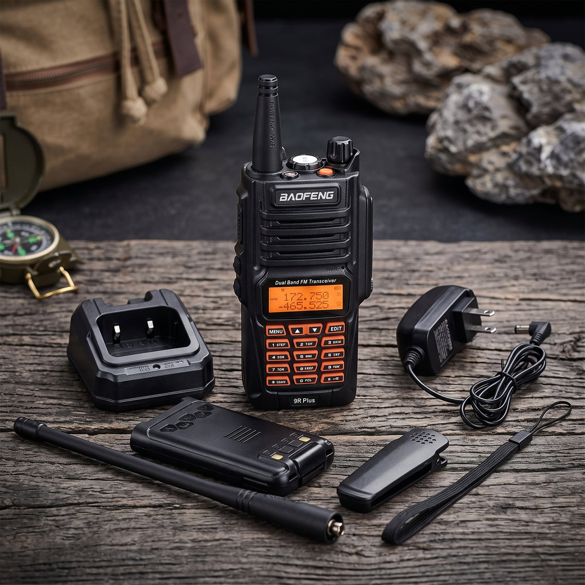 Radio Baofeng Uv-9r Plus Walkie Talkie Uhf X1 Color Negro Negro