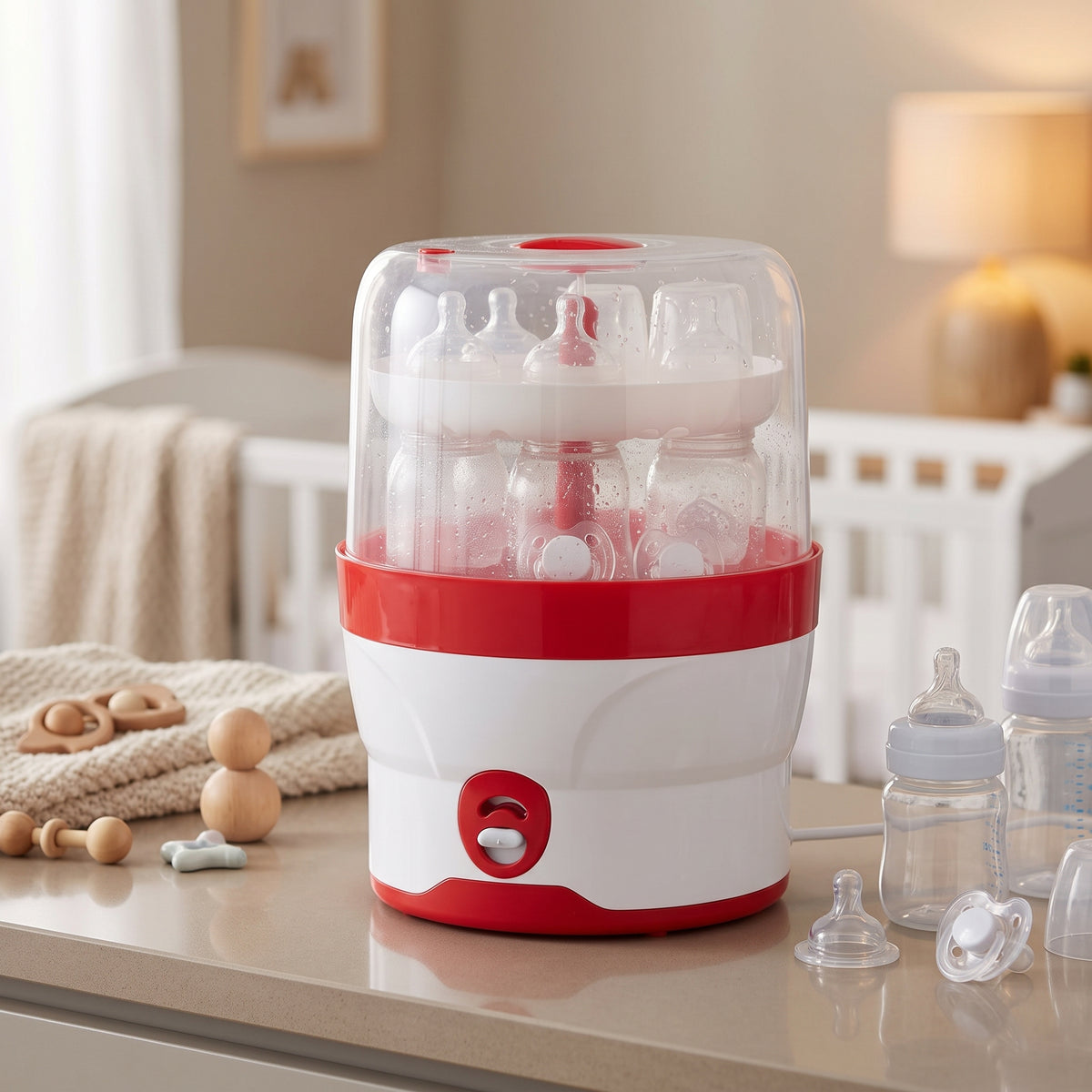 Esterilizador Eléctrico Biberones Color 110w 6 Teteros