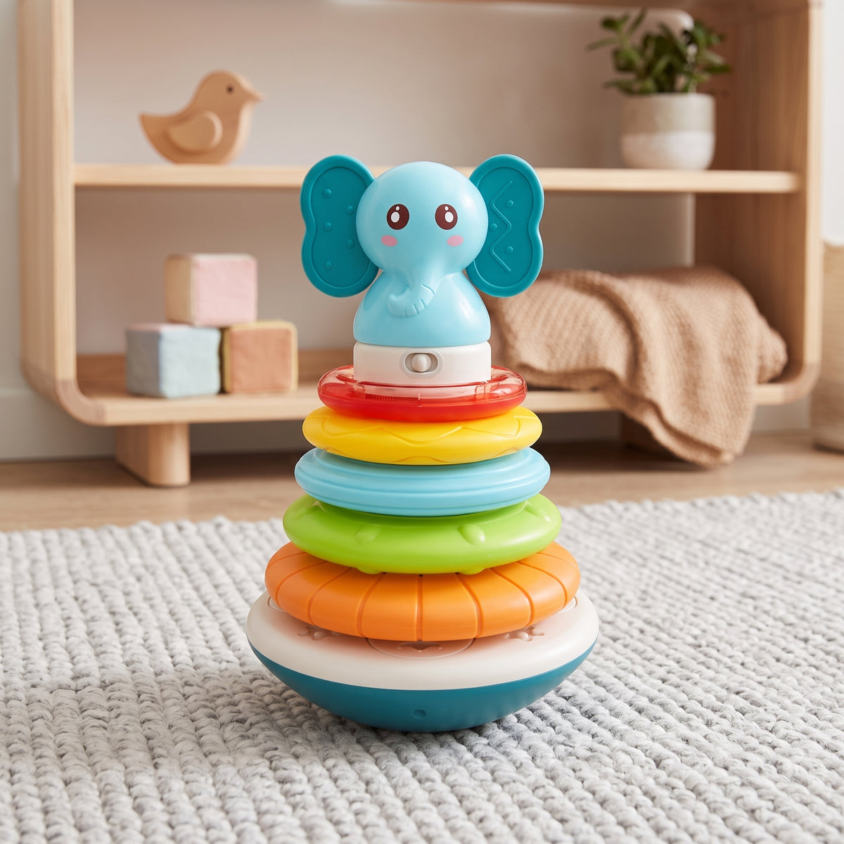 Juguete Apilable Didactico Para Bebés Musical Y Luces Color Multicolor