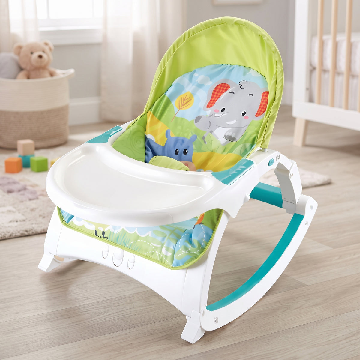 Silla Mecedora Vibradora Crece Conmigo Bebe Con Bandeja