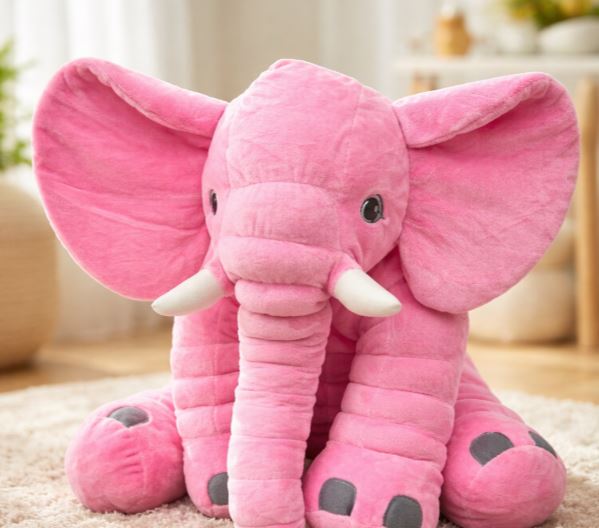 Peluche Elefante Bebe Almohada Gigante 60 Cm