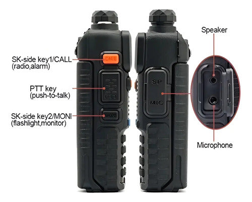 Radio Baofeng UV-R5 128 Canales 7.4w 470mhz