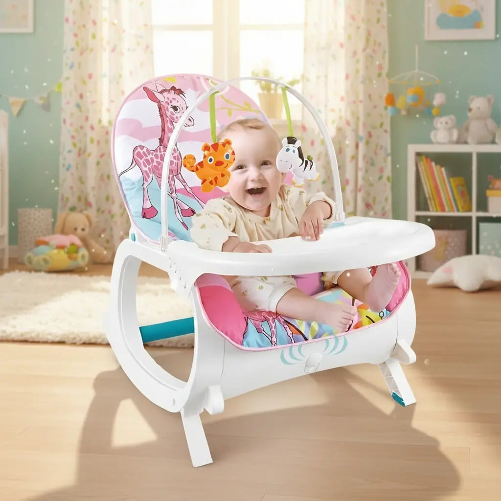 Silla Mecedora Vibradora Crece Conmigo Bebe Selva Comedor