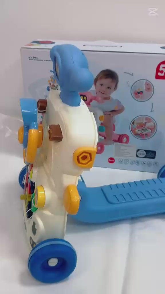 Cargar vídeo: Andadera Caminador Kidshop 5 En 1 Mesa Y Actividades He0830